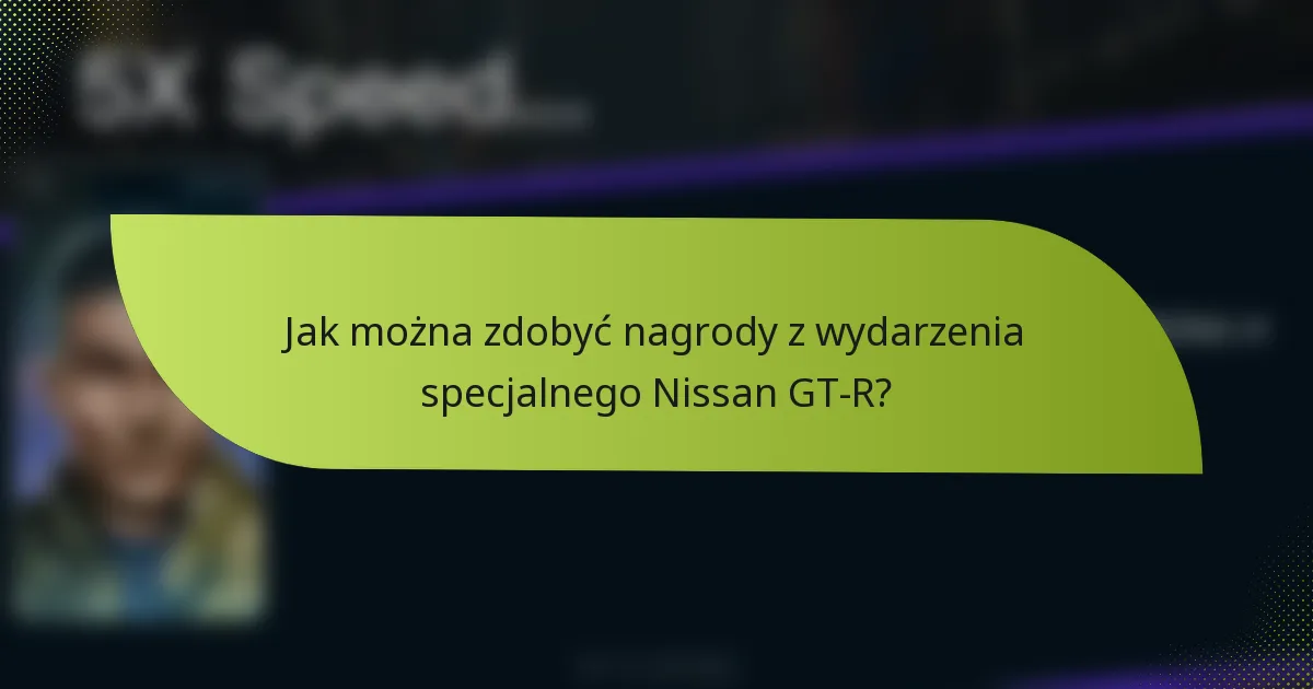 Jak można zdobyć nagrody z wydarzenia specjalnego Nissan GT-R?