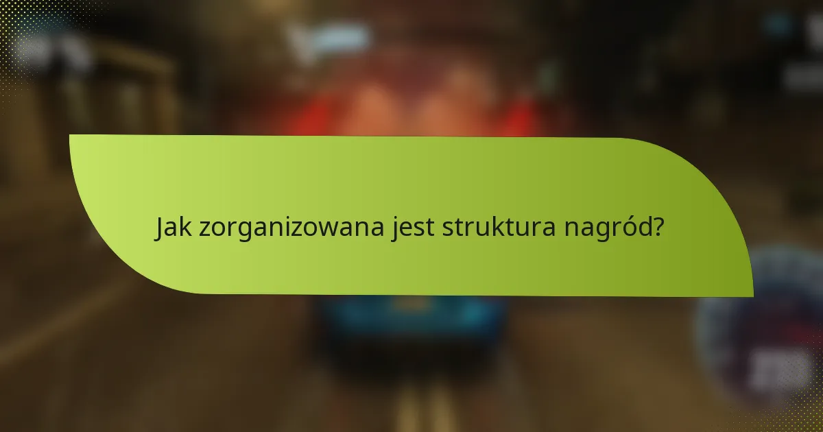Jak zorganizowana jest struktura nagród?